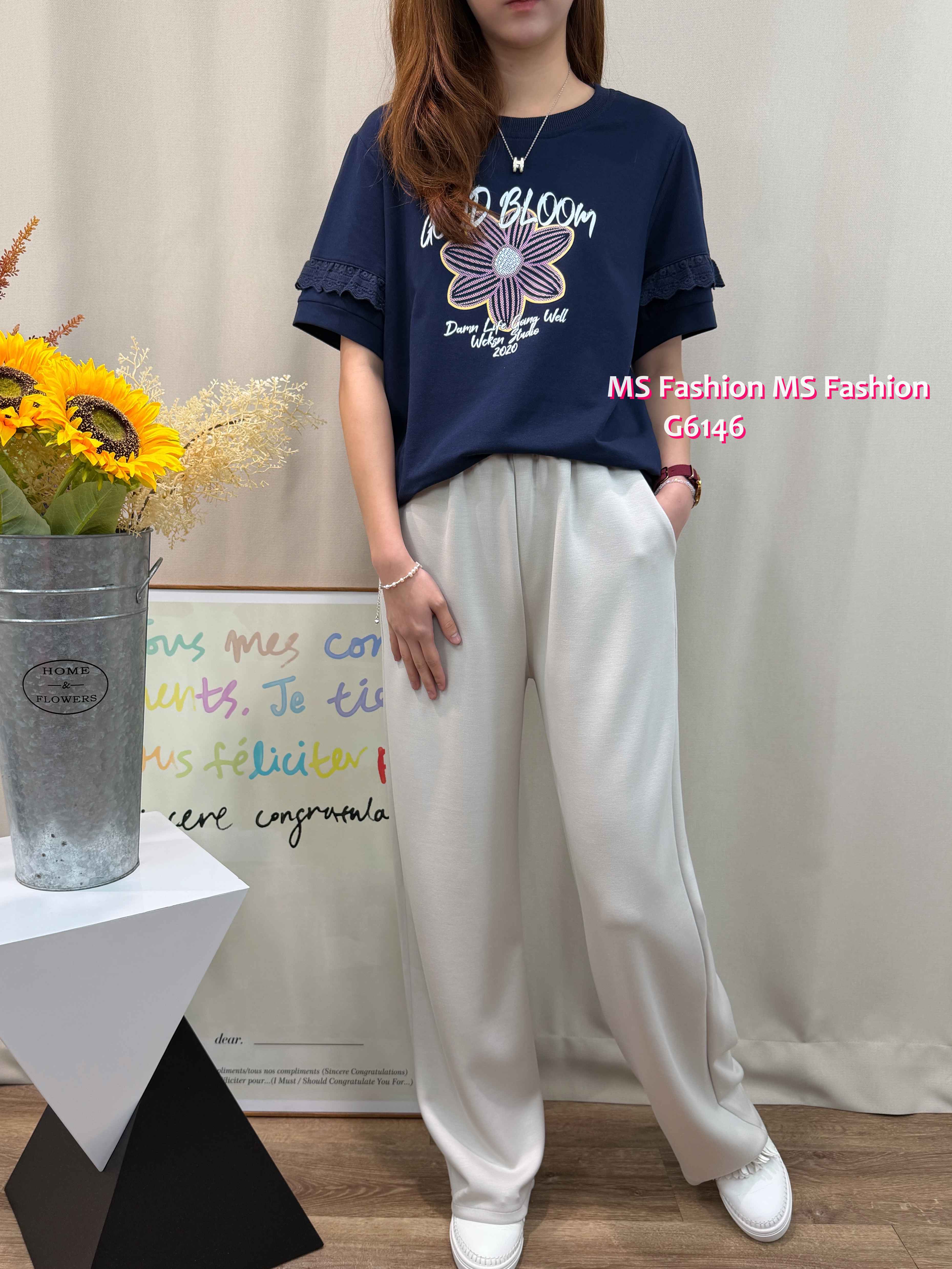 G6146 韓國🇰🇷花花字母top