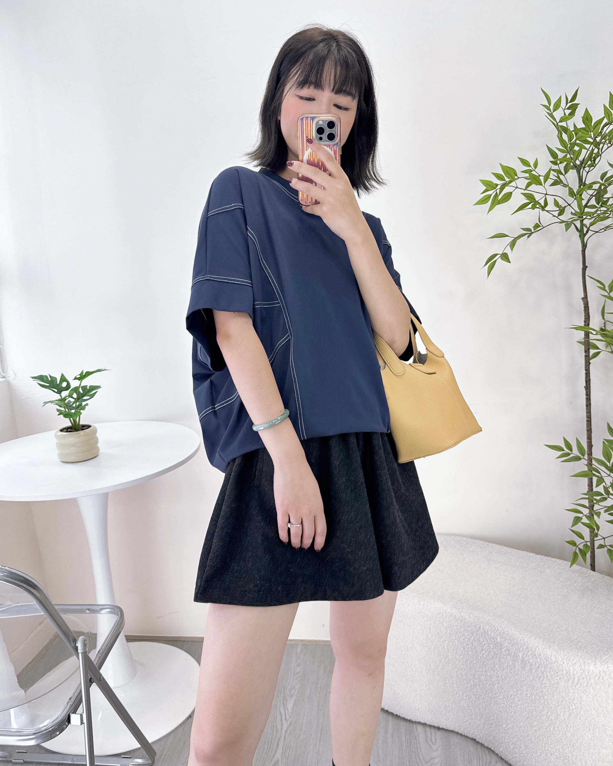 車明線蝙蝠袖棉料上衣 3色