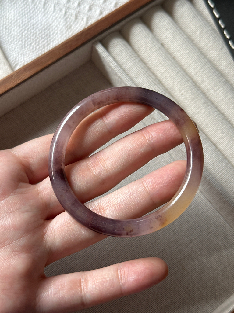 Jadeit Bangle 金丝玉紫罗兰手镯
