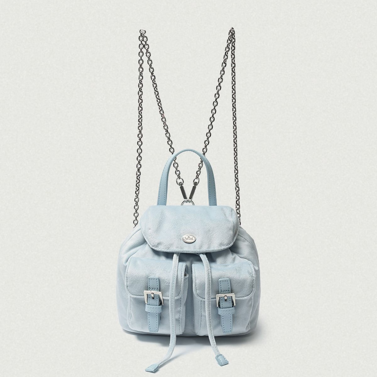 [The Barnnet] Mauve Velvet Chain Backpack (2種)