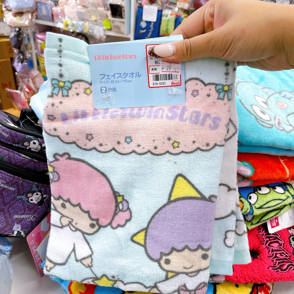 日本直送日本版Sanrio 超多角色新款34×75 cm長毛巾一套兩條