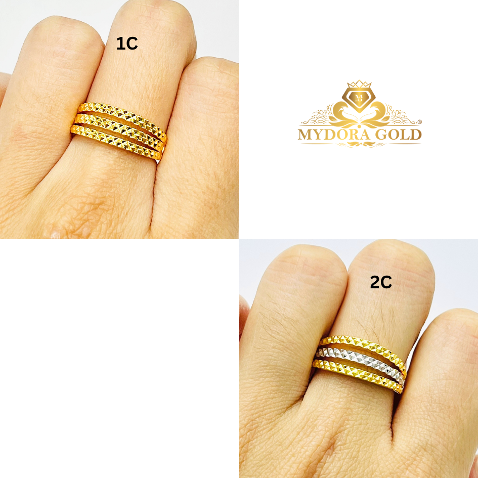MYDORA Cincin KLCC Pahat 3 Layer (5G) l EMAS 916/22K