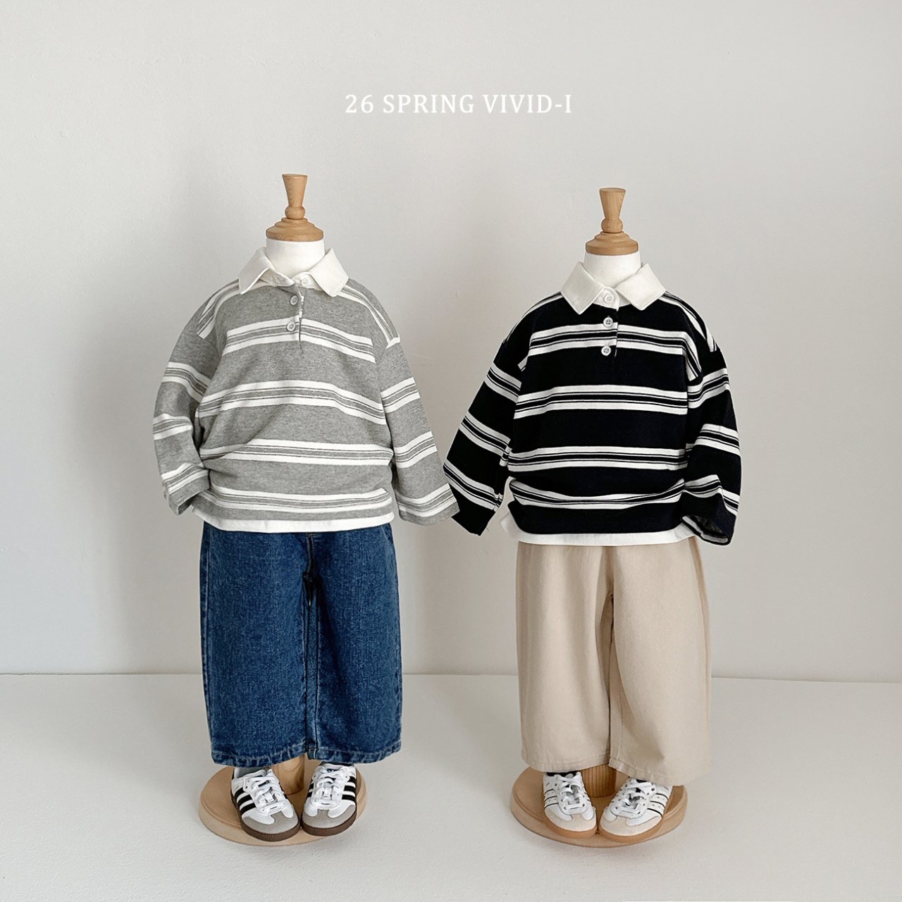 部分現貨🌸預訂 韓國直送🌸🇰🇷VIVIDI三色日常寬鬆闊腳牛仔褲