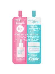 Joji Secret Young Poreless Bright Serum & Oil Control Facial Cream 雙效產品