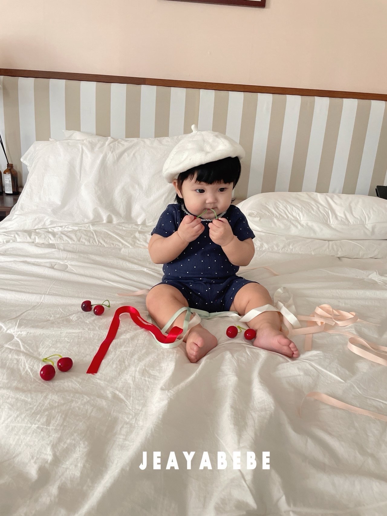 Jeayabebe | Soft cotton set (Navy /Blue XL(100-110)