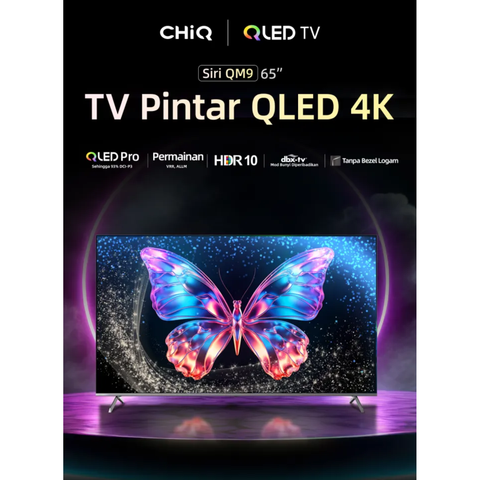 CHiQ U65QM9 65 Inch 4K QLED Google TV