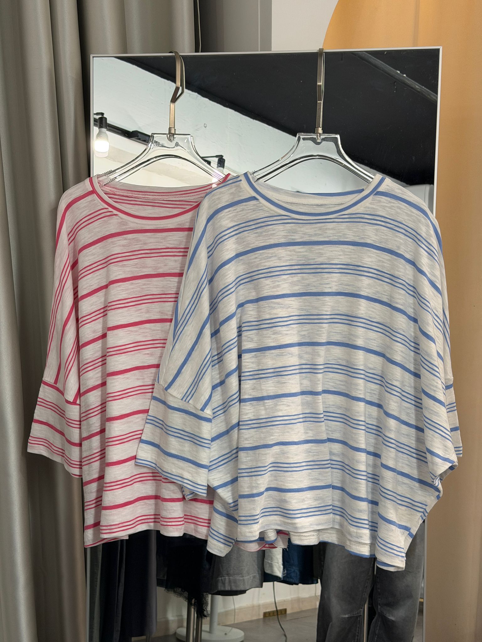 條紋寬鬆休閒上衣