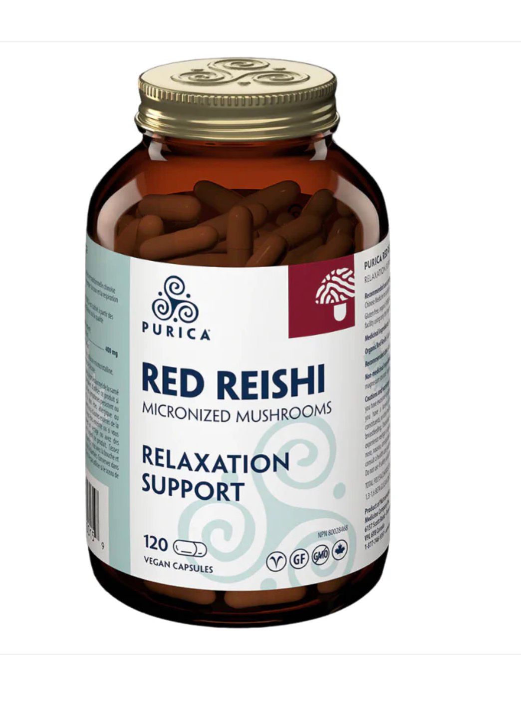 Purica 有機赤靈芝膠囊 120粒