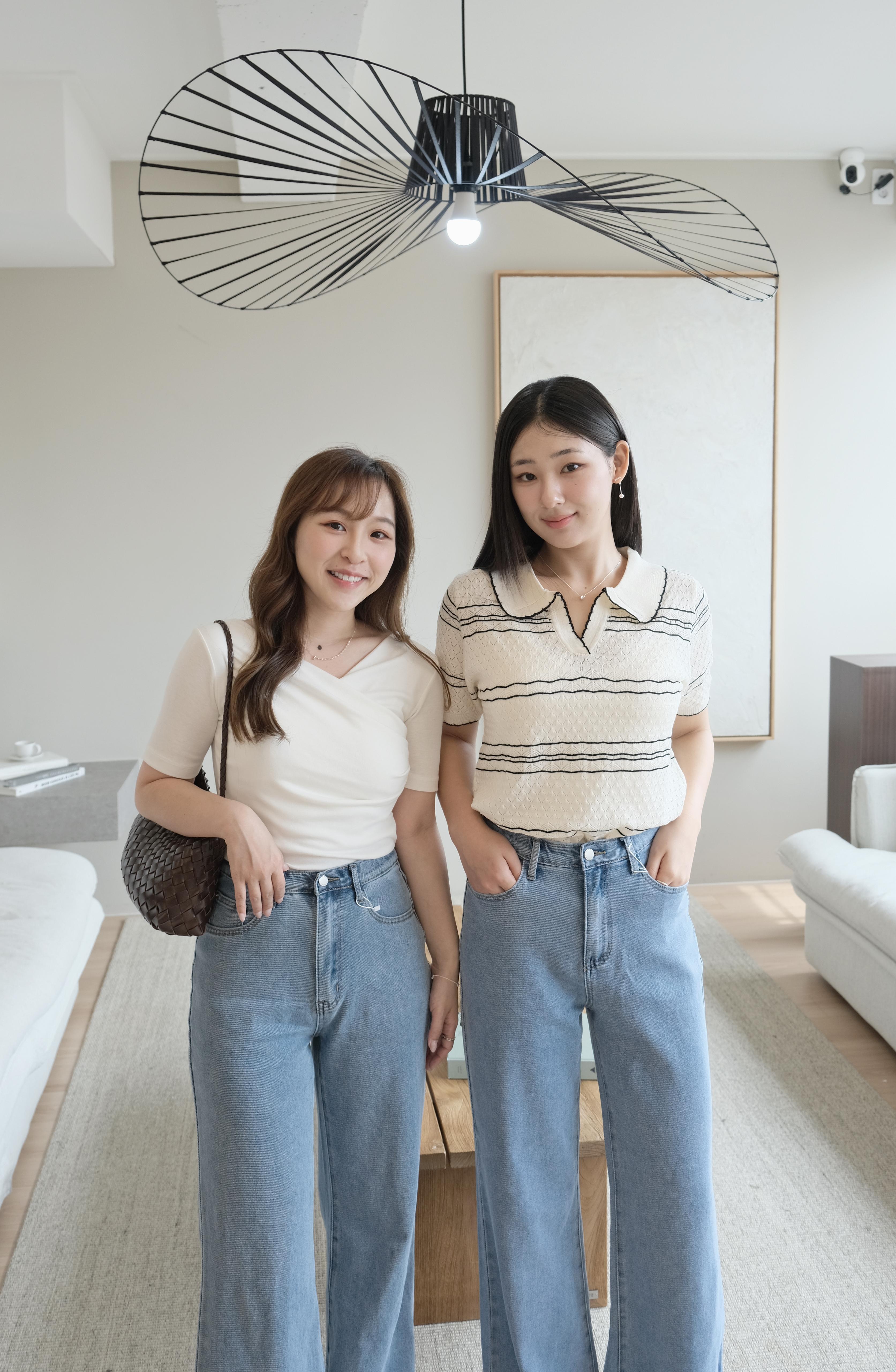 【氣質顯瘦款】親膚彈性交叉短袖上衣
