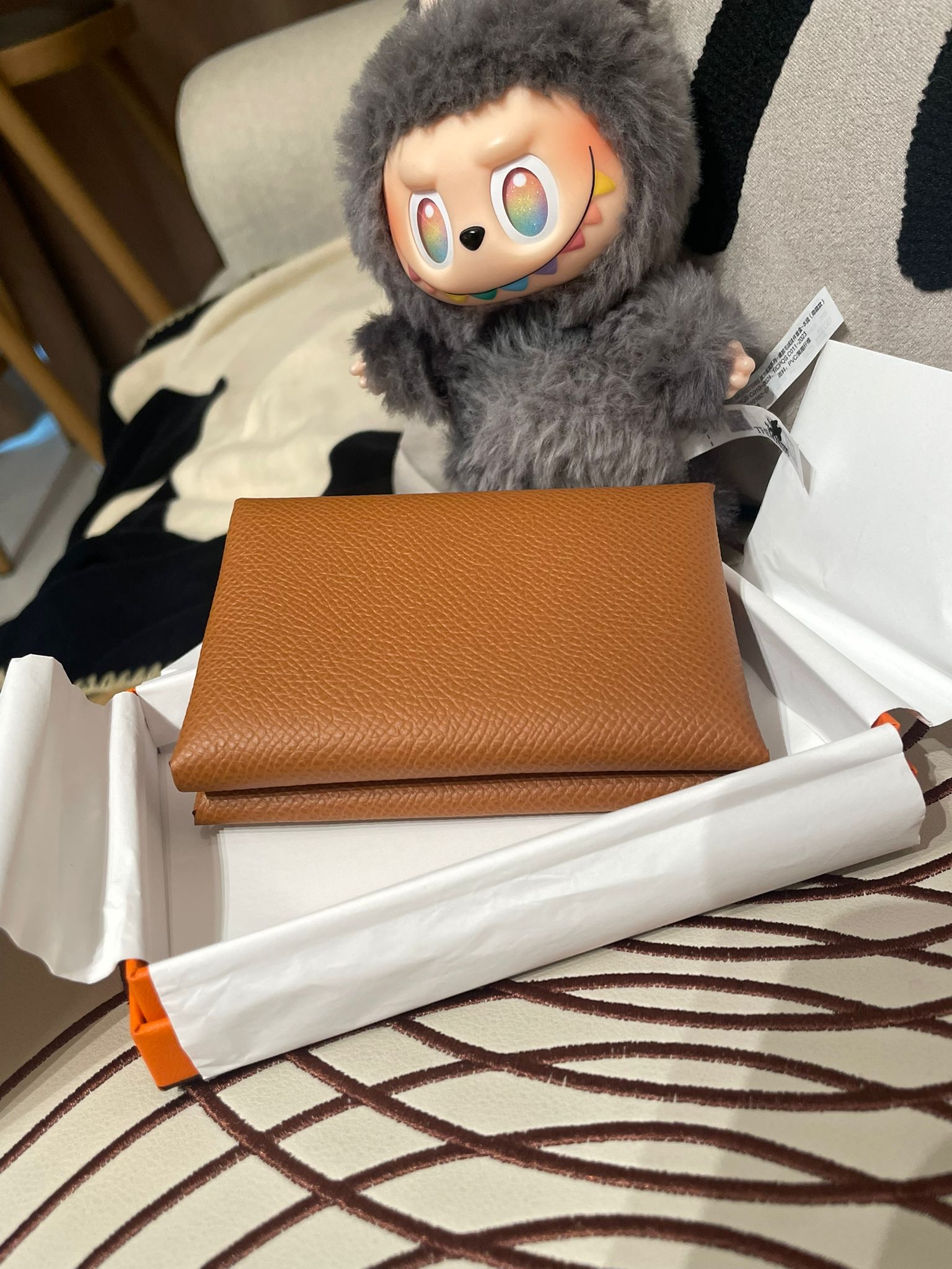 全新Hermes Calvi Duo Compact card holder Gold ,STAMP W, 100%Authentic ,100%new全新貨品✅收據✅box 