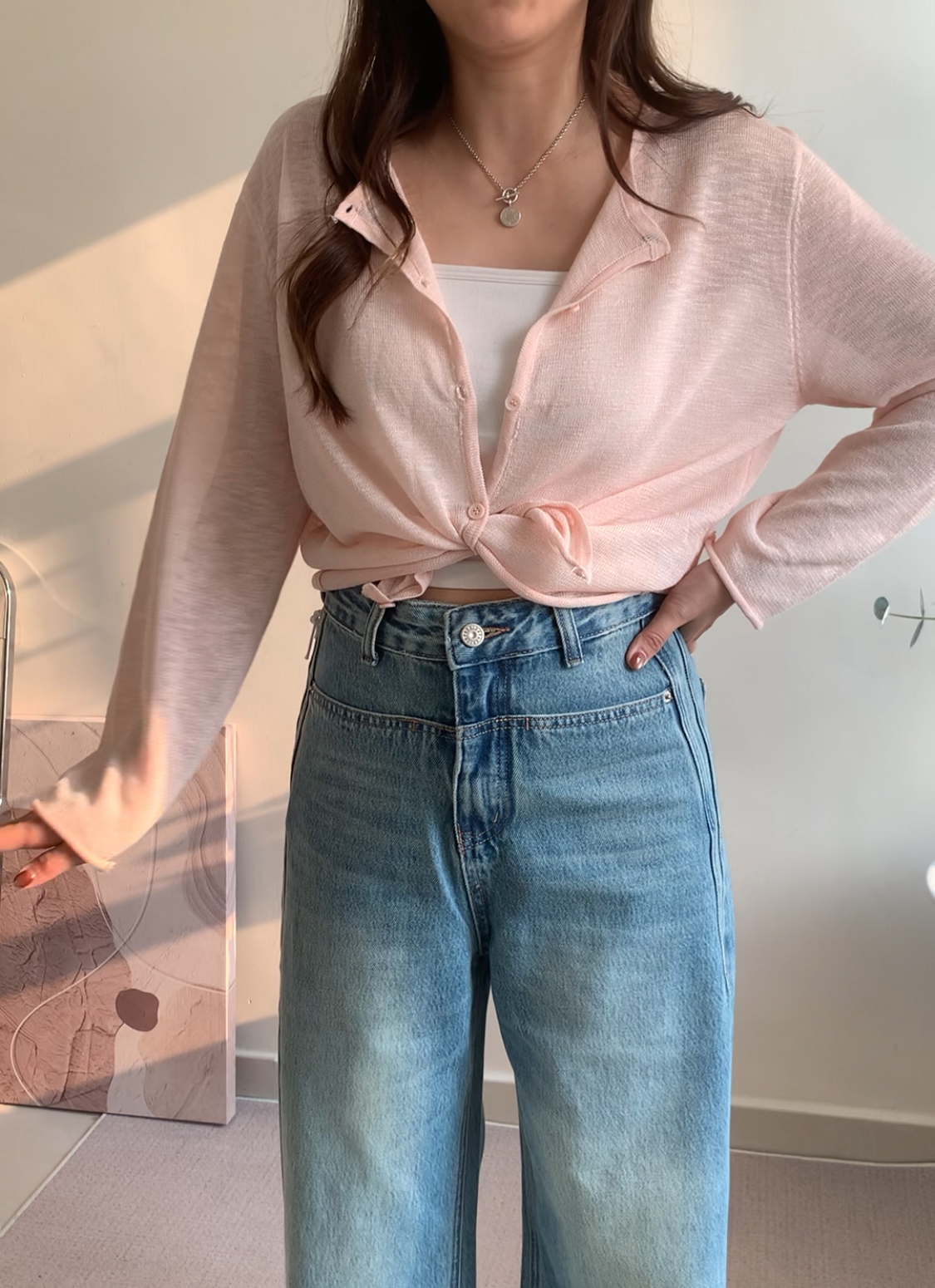 棉麻線料小外套（四色）