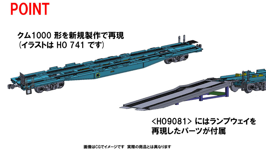 Tomix HO-741 Kum 1000型貨車