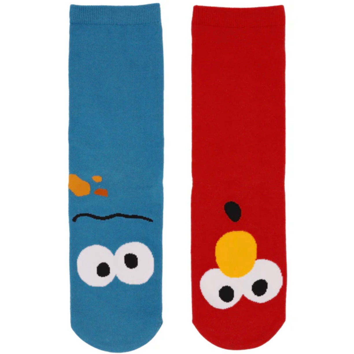 Cookie Monster/Elmo Socks