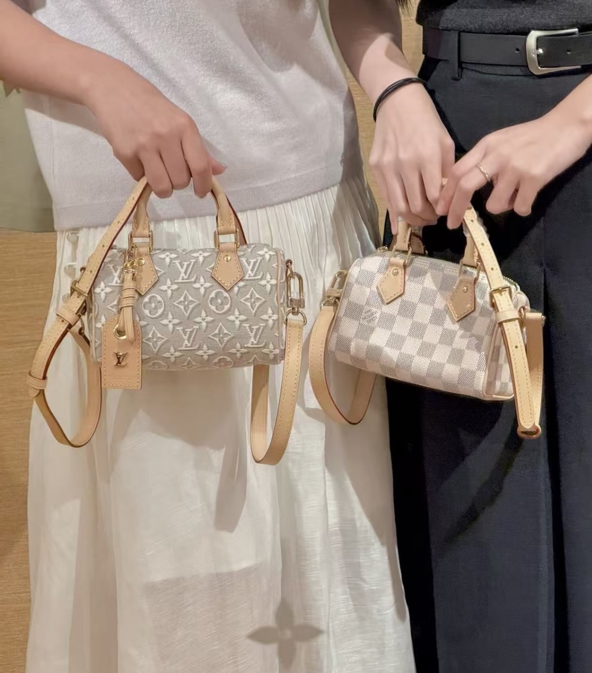 新款🆕接單🍒LV Nano Speedy Bag  奶茶奶油温柔配色 16 x 10 x 7.5 cm  