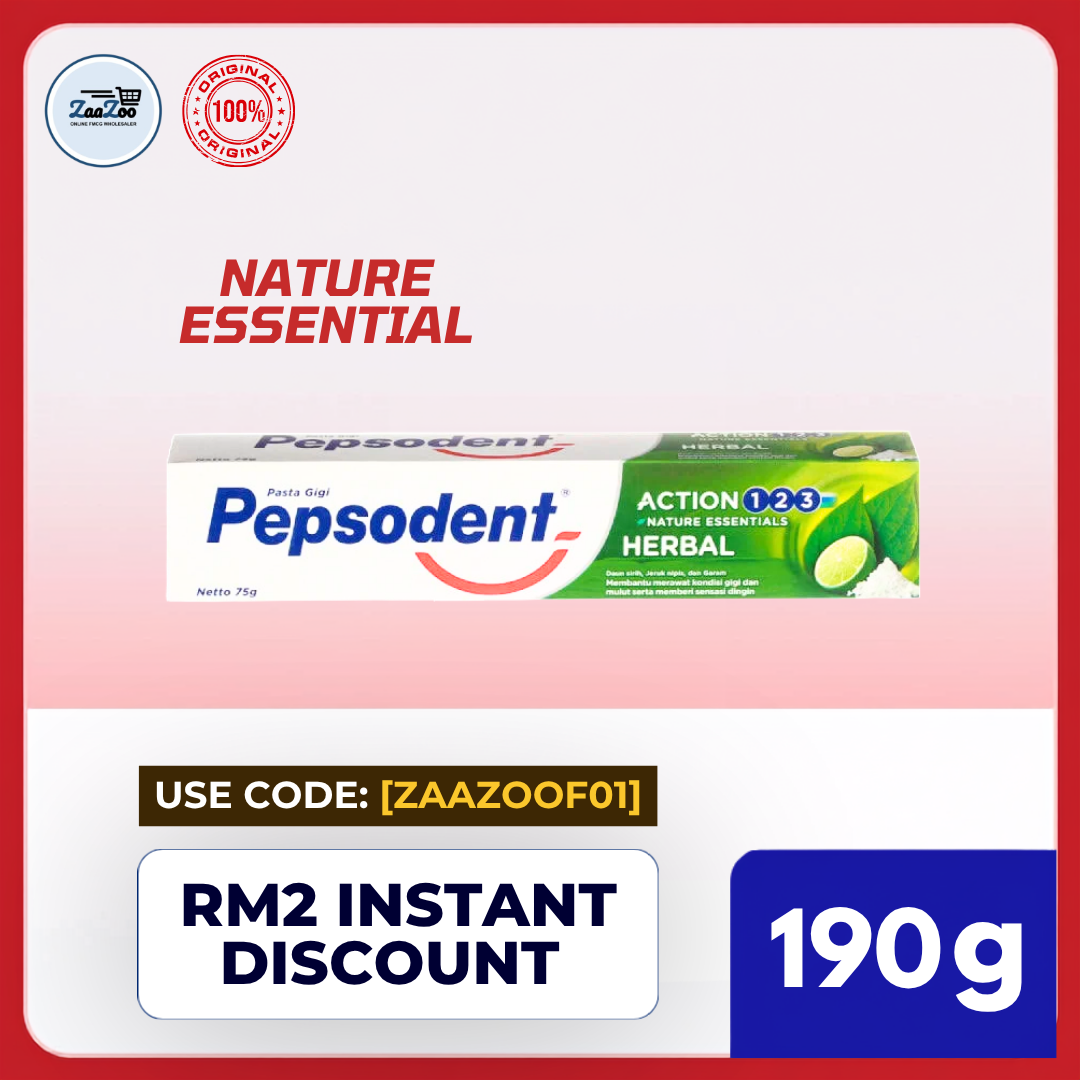 Pepsodent Toothpaste 190g - Herbal Action