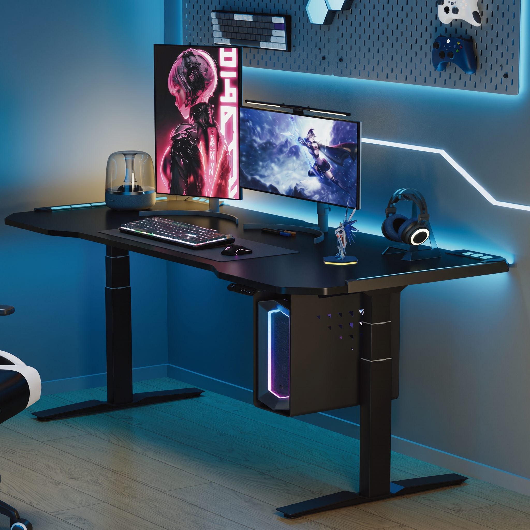 SKYRUNNER, Dual Motors Gaming Desk
