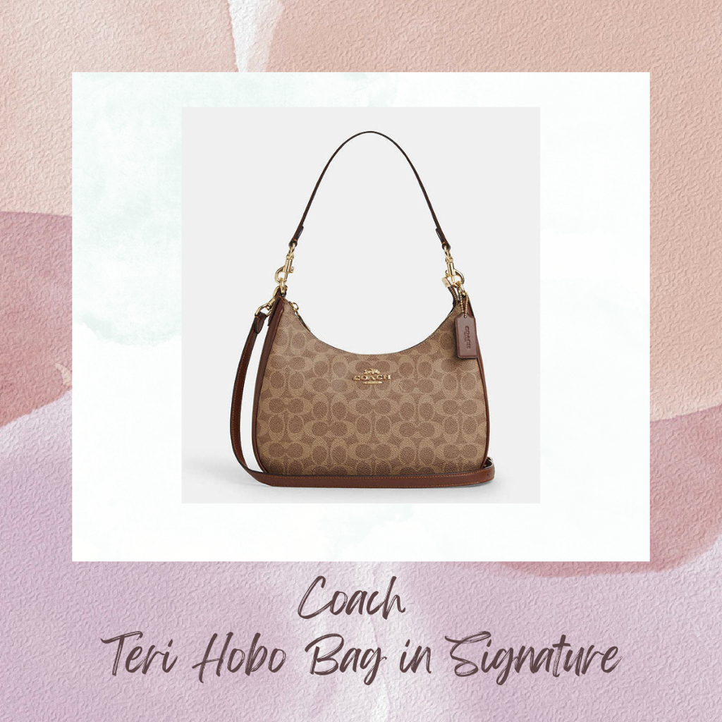Coach Teri Hobo Bag in Signature Canvas (CV940)