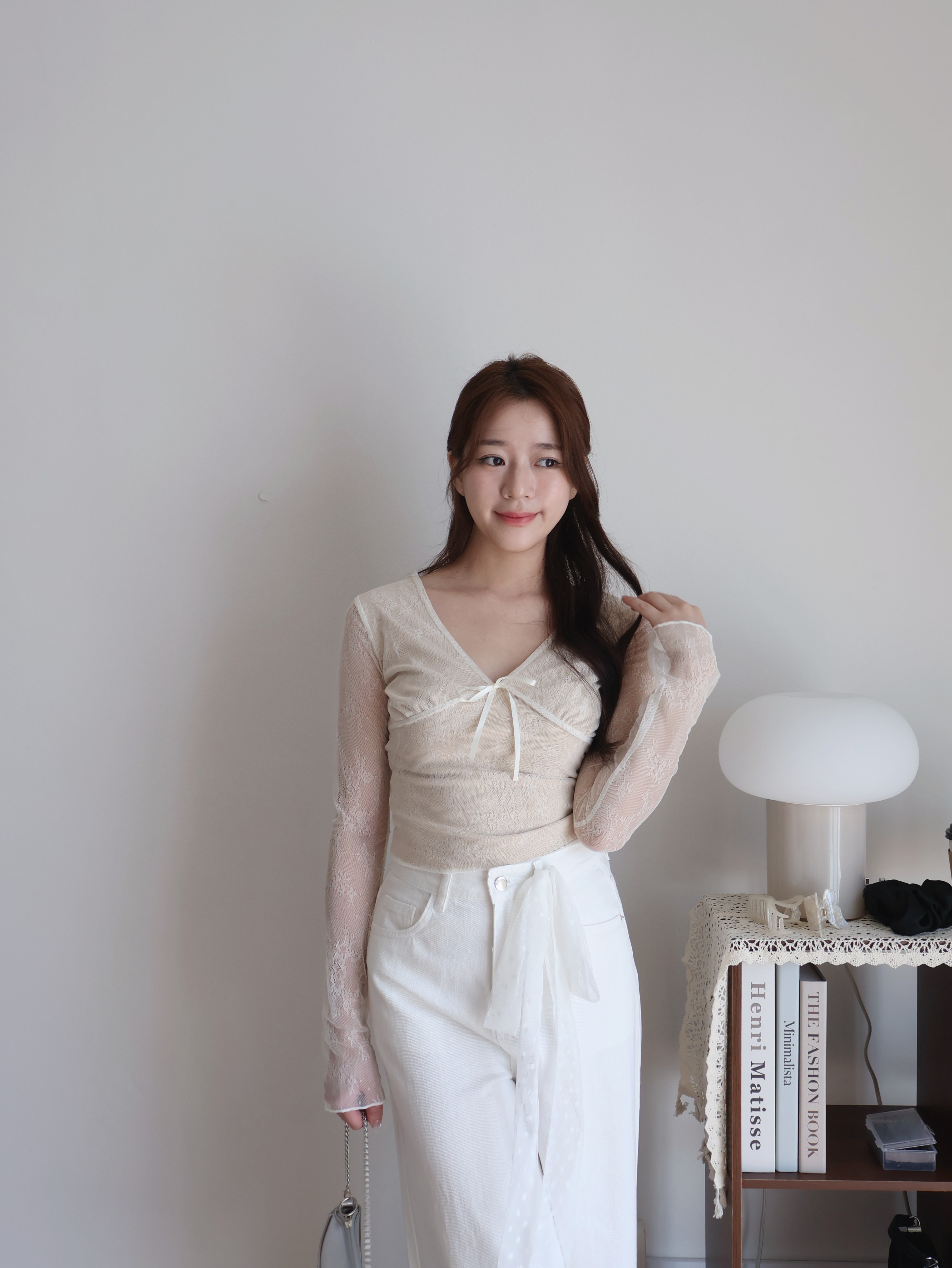 Tatia Lace Top | Cream