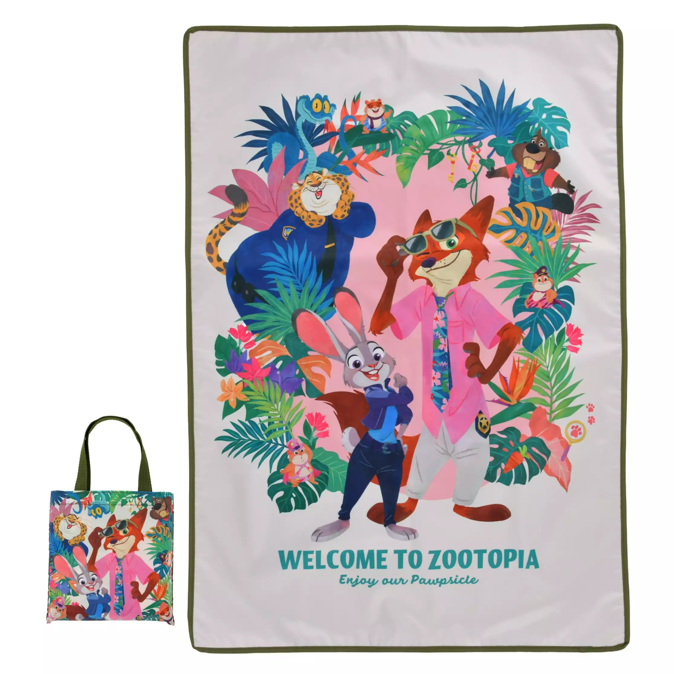 🌸 【預訂】折疊野餐墊 - TROPICAL ZOOTOPIA