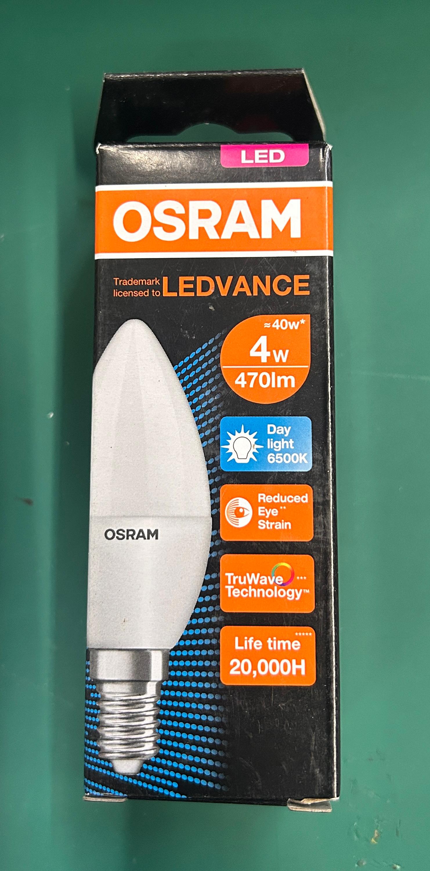 OSRAM 4W E14 D/L 6500K VALUE CLASSIC AC72155