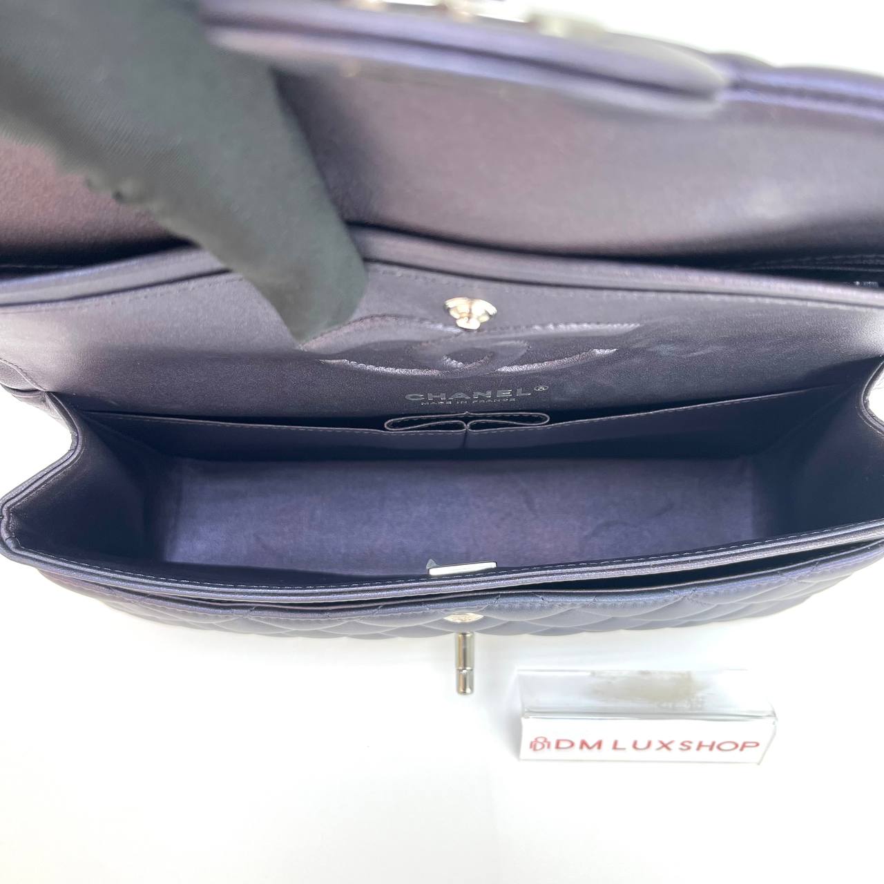 Chanel Iridescent Purple Medium CF Lambskin SHW (Microchip)