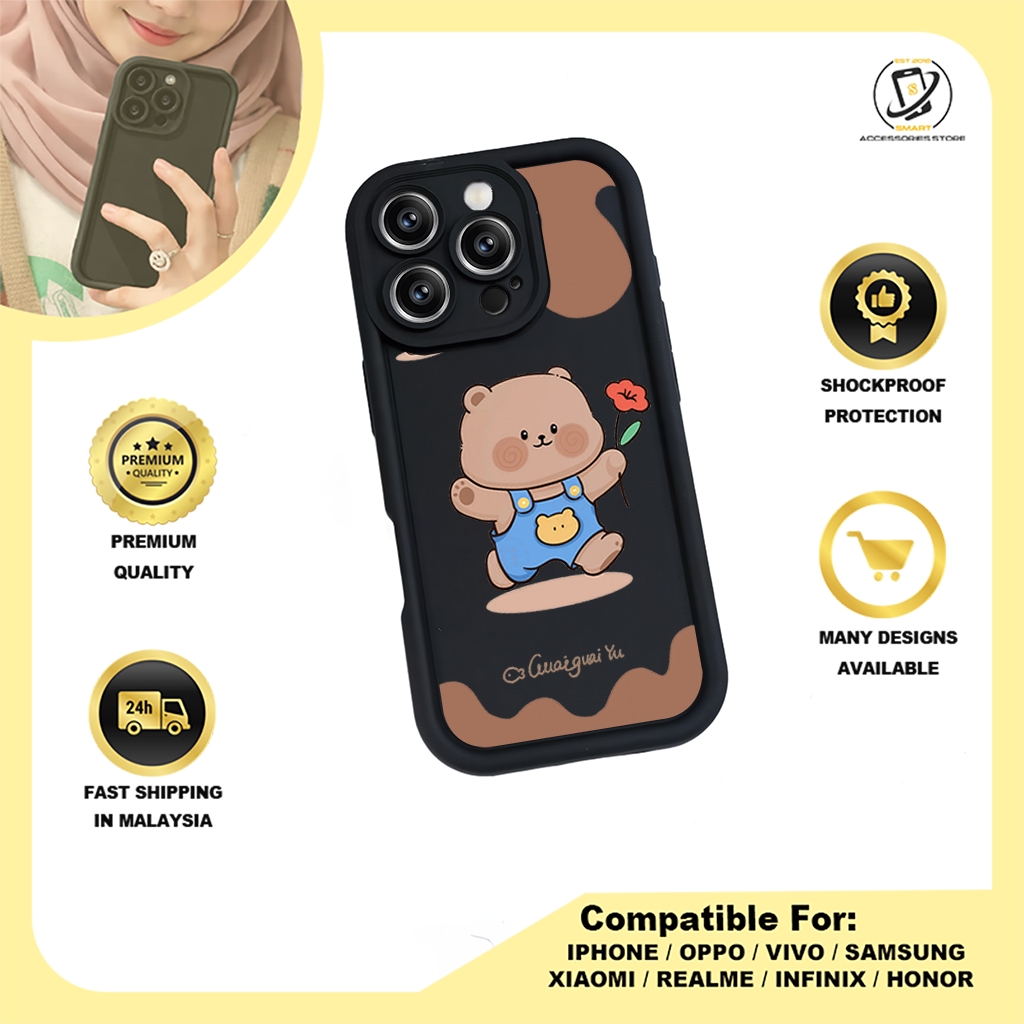 TPU DESIGN CASE PHONE FOR HONOR - DESIGN BEAR E