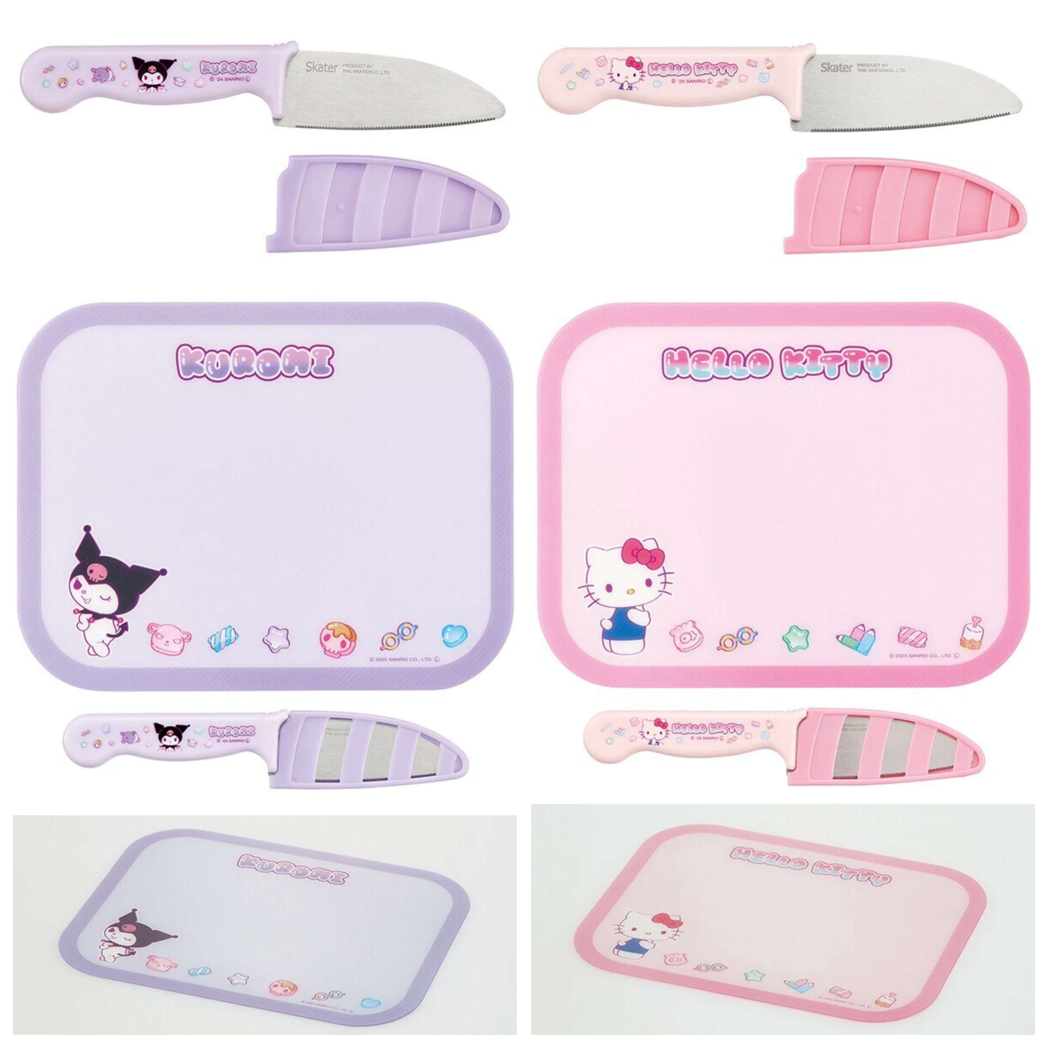 📢開團啦 約3月22日截單一次日本直送~新款Sanrio兒童安全刀具和砧板套裝 2款選擇