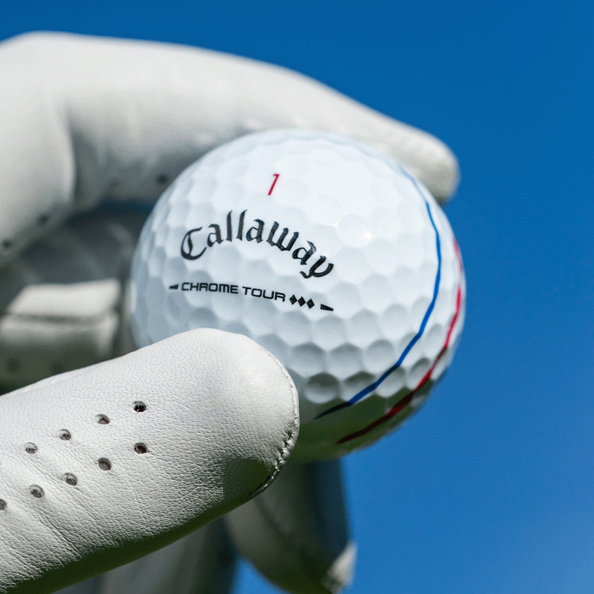 CALLAWAY CHROME TOUR 3鑽TRIPLE TRACK 四層球- 白
