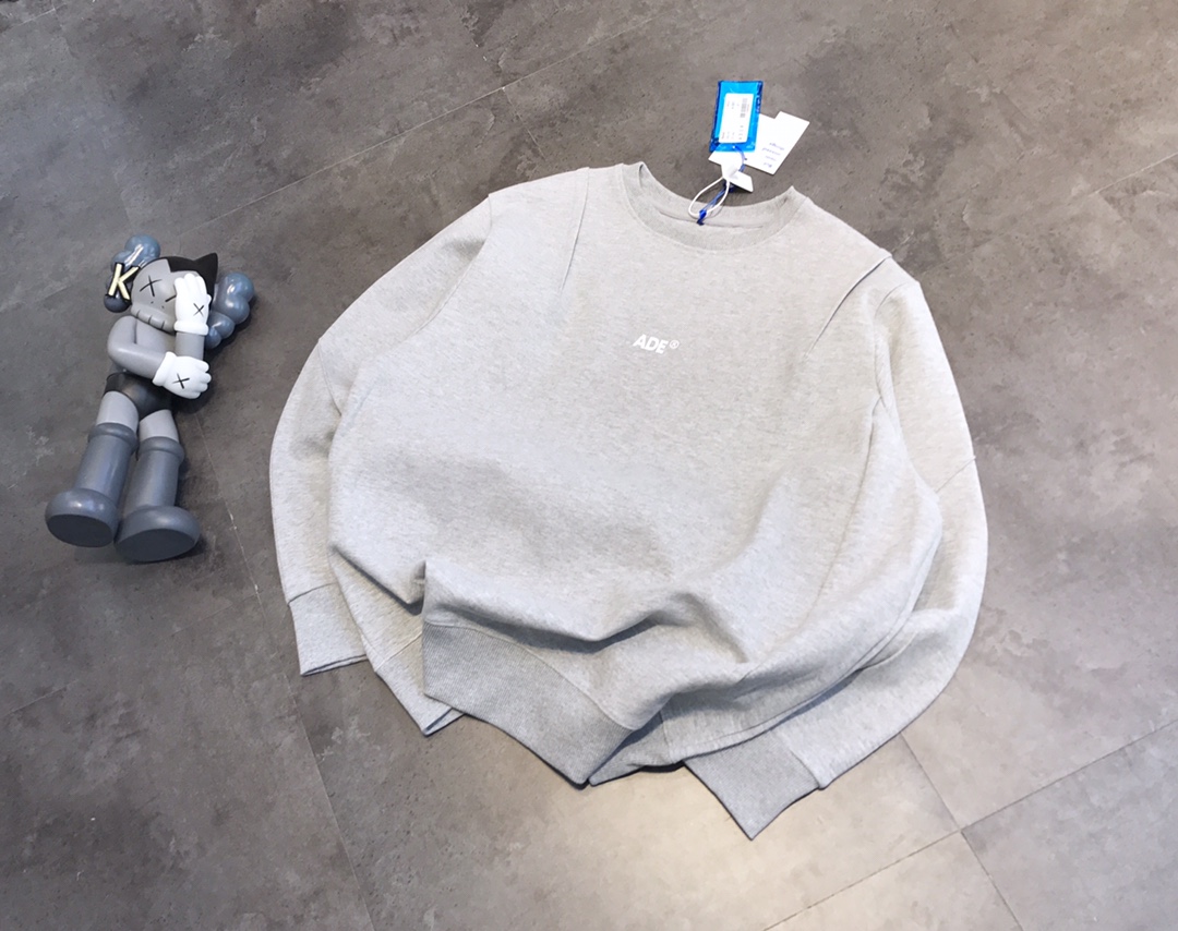 ADER 塑膠字母logo圓領衛衣