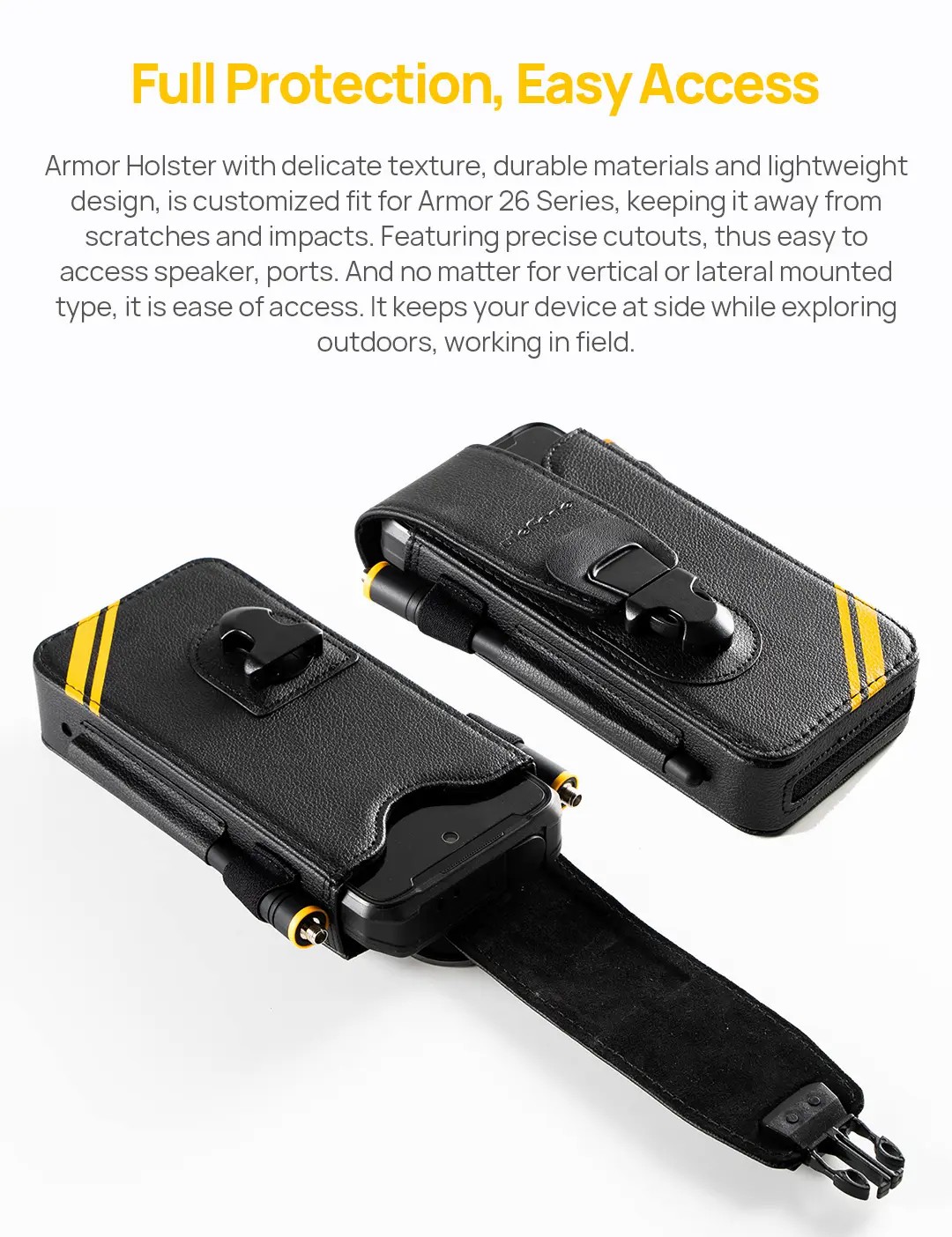 Ulefone Armor Holster Multi-Purpose Phone Pouch For Armor 26 Ultra 卡扣式保護套