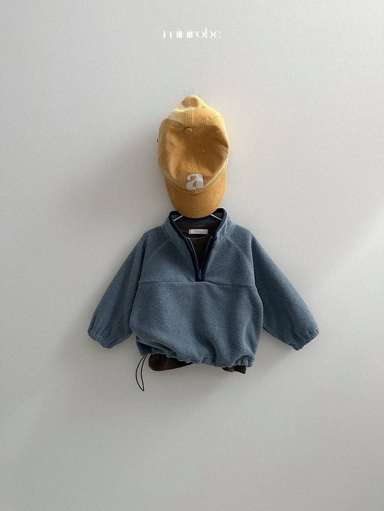 Mnirobe | Two-tone fleece half zip