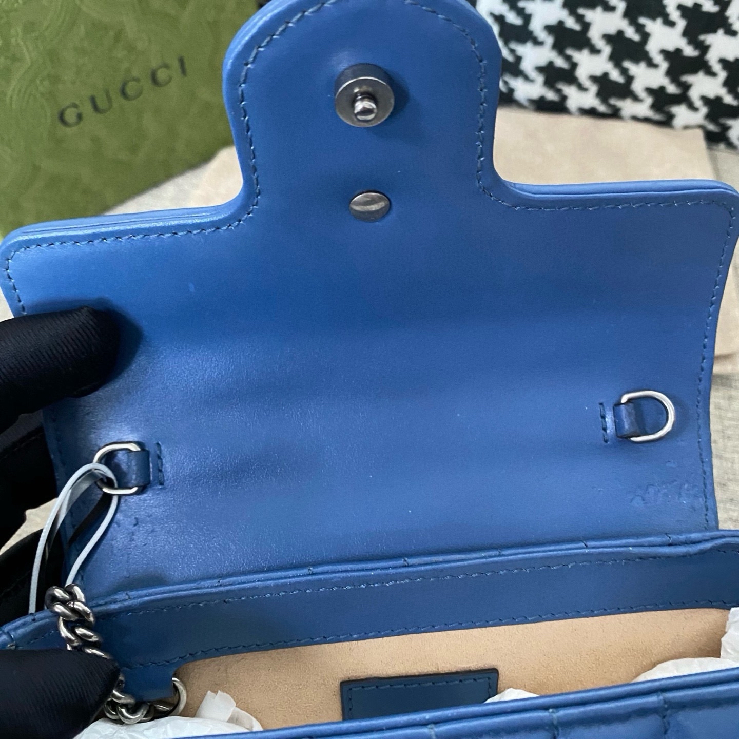 【預訂貨品】Gucci 新款藍色馬蒙mini包 