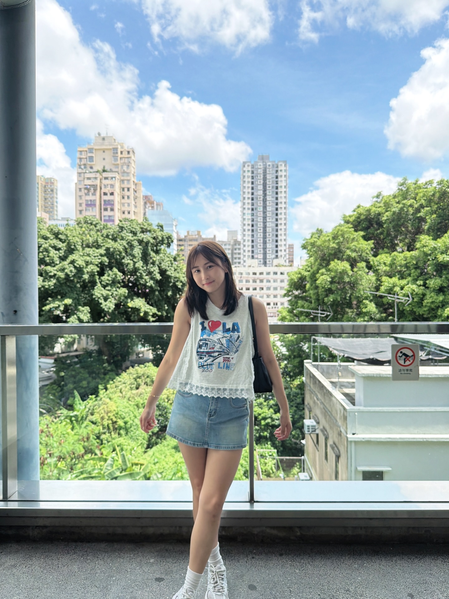 I❤️LA蕾絲邊背心-淺灰