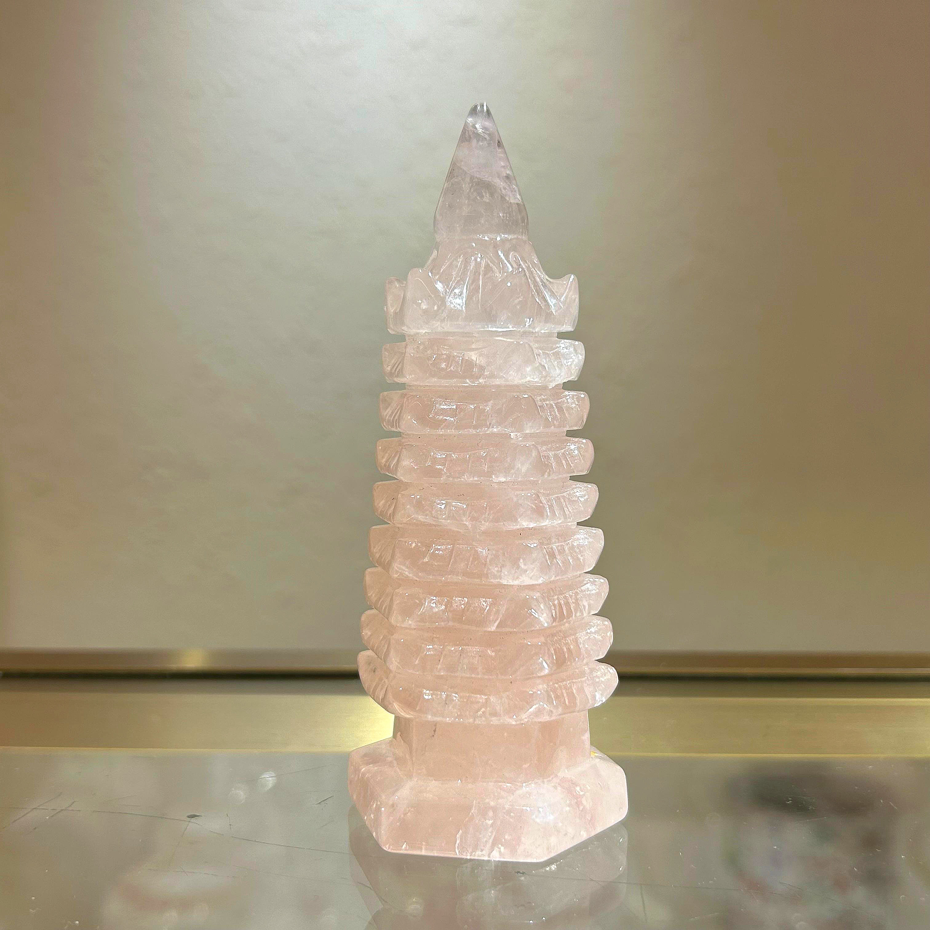 粉晶九層文昌塔