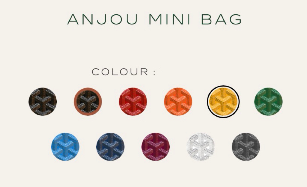 Goyard Anjou mini (手袋配有Croc Universel 皮革安全扣）