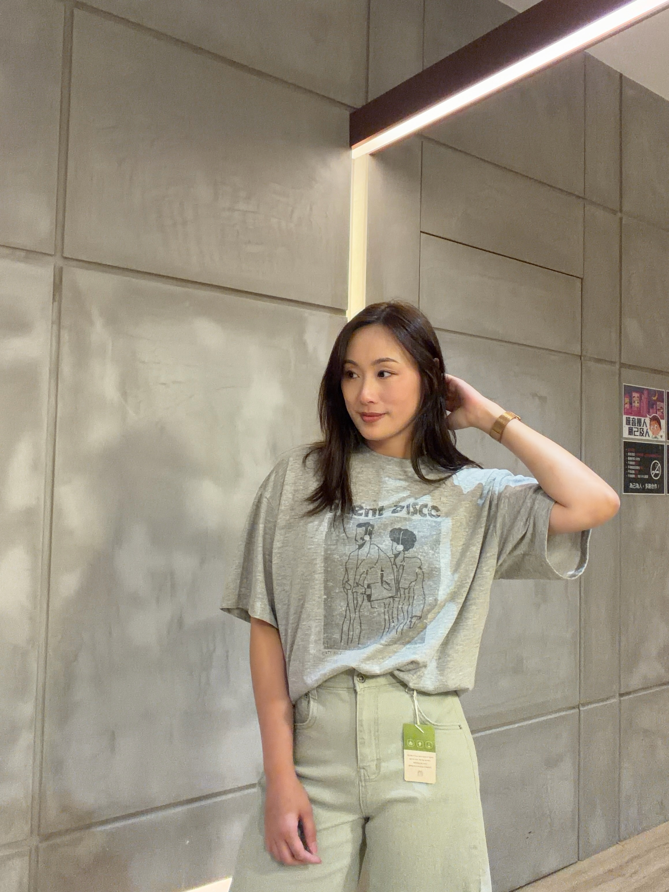 人仔圖案tee 