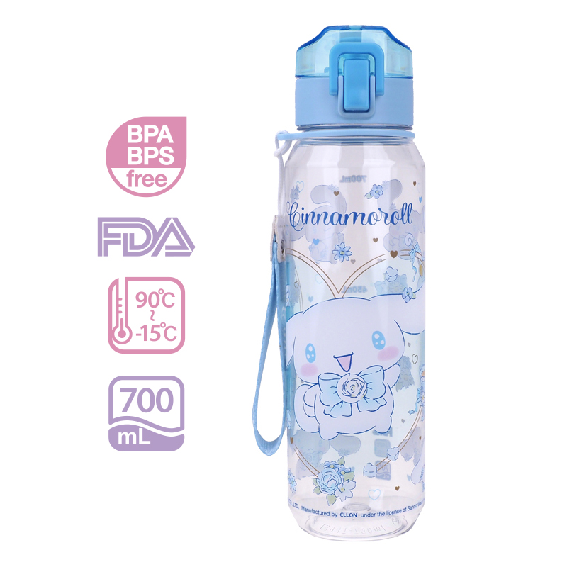 Cinnamoroll 700ml BPA & BPS Free Water Bottle with Strap 膠水樽連手繩
