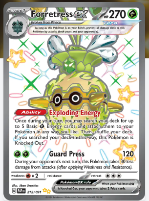   Pokemon TCG Card Game - FORRETRESS EX