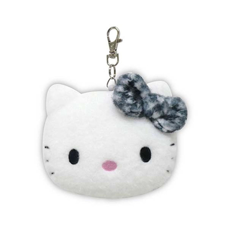 Sanrio 千鳥格紋Hello Kitty 小袋子&卡套 （黑）