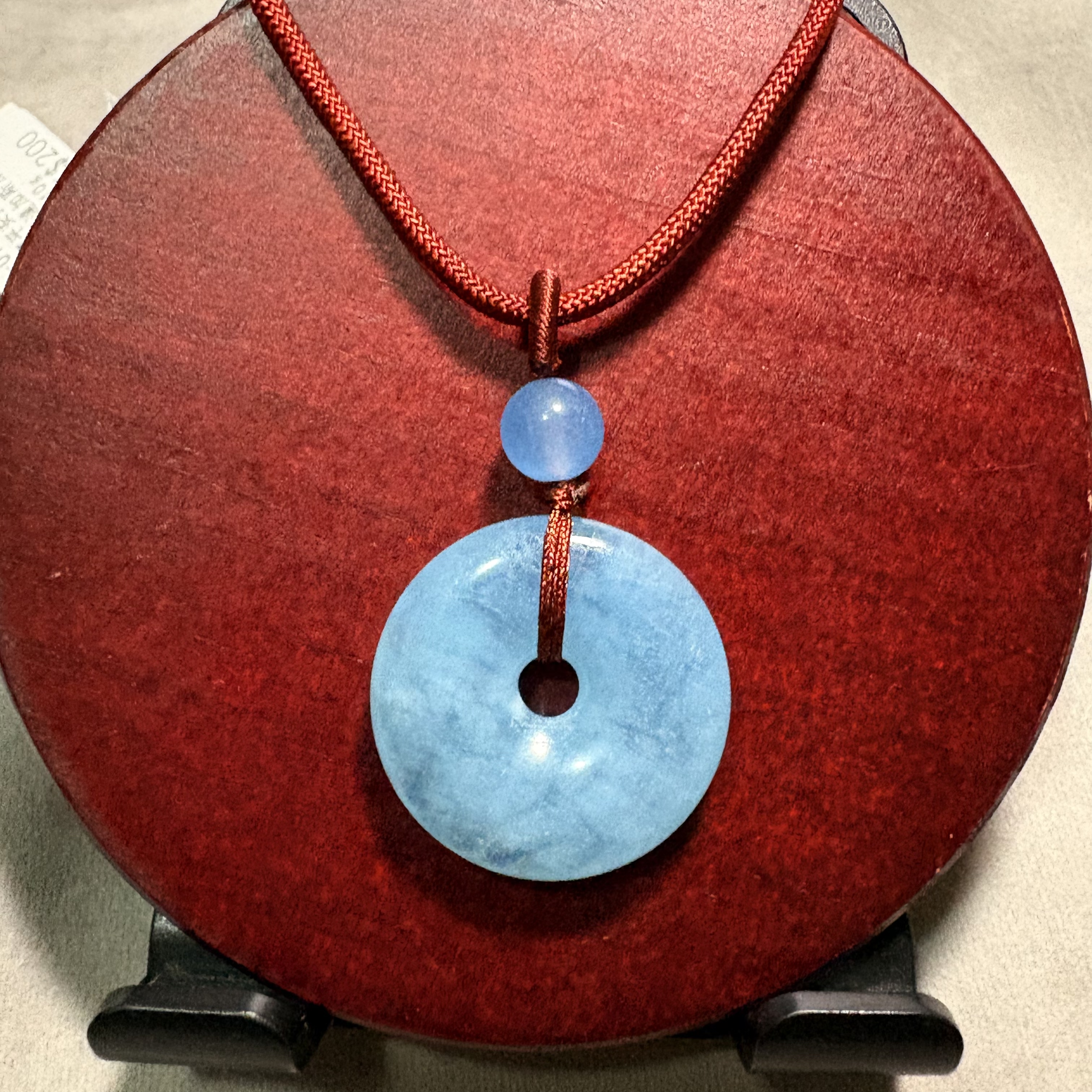 海藍寶平安扣 No.19-132規格：直徑：28.4cm 重：10g