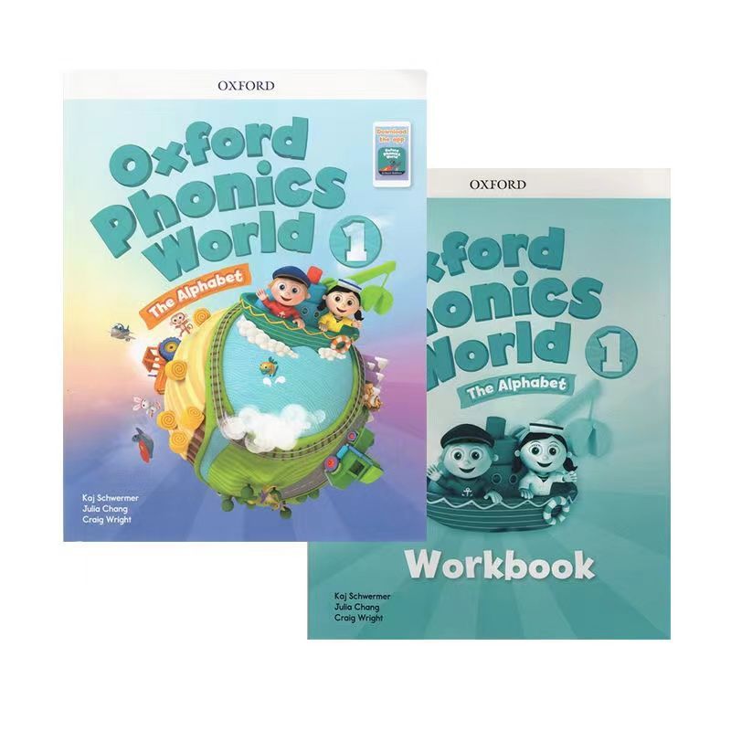 點讀Oxford Phonics World (Level 1-5) 牛津練習本一套10本自然拼讀 