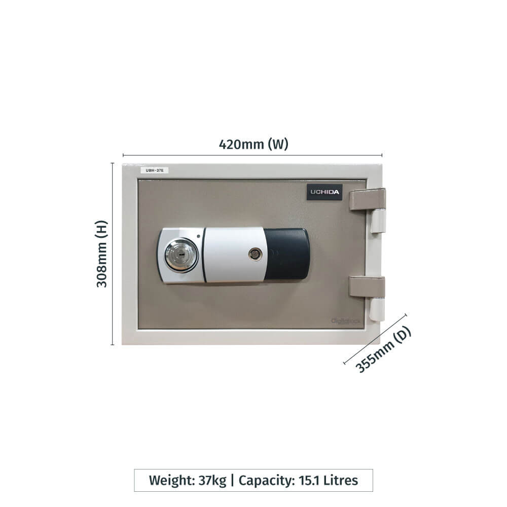 UCHIDA UBH-37E Fire Resistant Safe Box (Digital Lock)_37kg