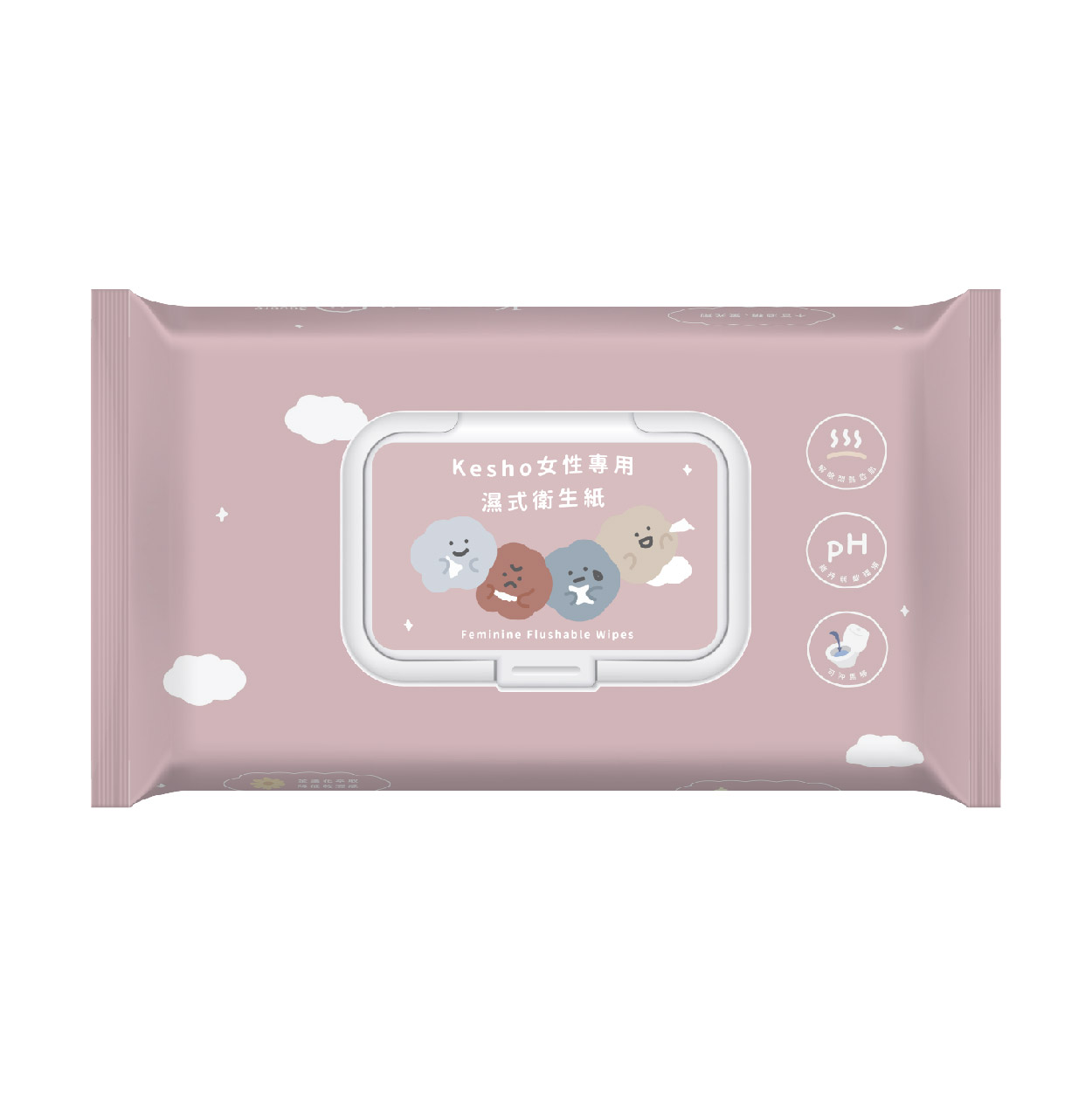 【Kesho】女性專用濕紙巾（70抽）