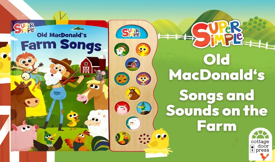 Super Simple 兒歌音效書 Old MacDonald's Farm Songs