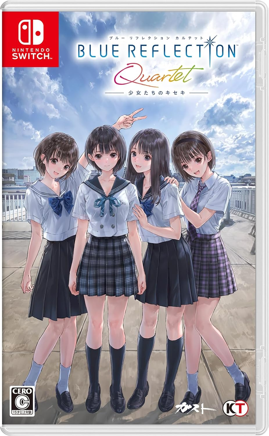 【預售 30/7】**日本版** NS BLUE REFLECTION Quartet：少女們的奇蹟 / Blue Reflection Quartet: Shoujo-tachi no Kiseki  英/日文  (日文封面)  PO0670