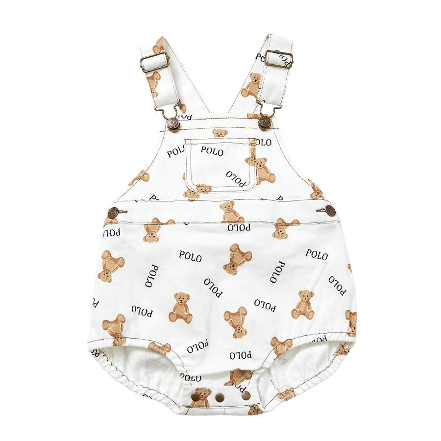 Polo Baby 熊仔吊帶褲 70/80cm