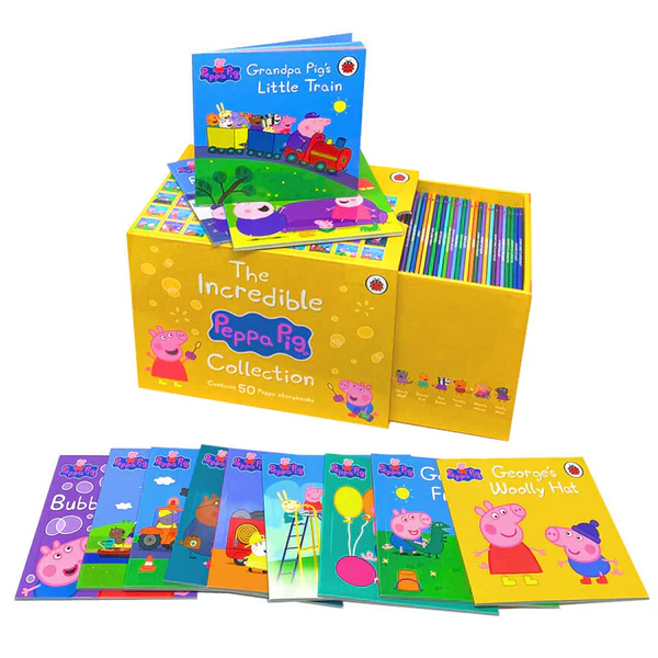 Peppa Pig The Incredible Peppa Pig Collection 小豬佩奇故事書｜50 books｜Yellow Box 黃盒