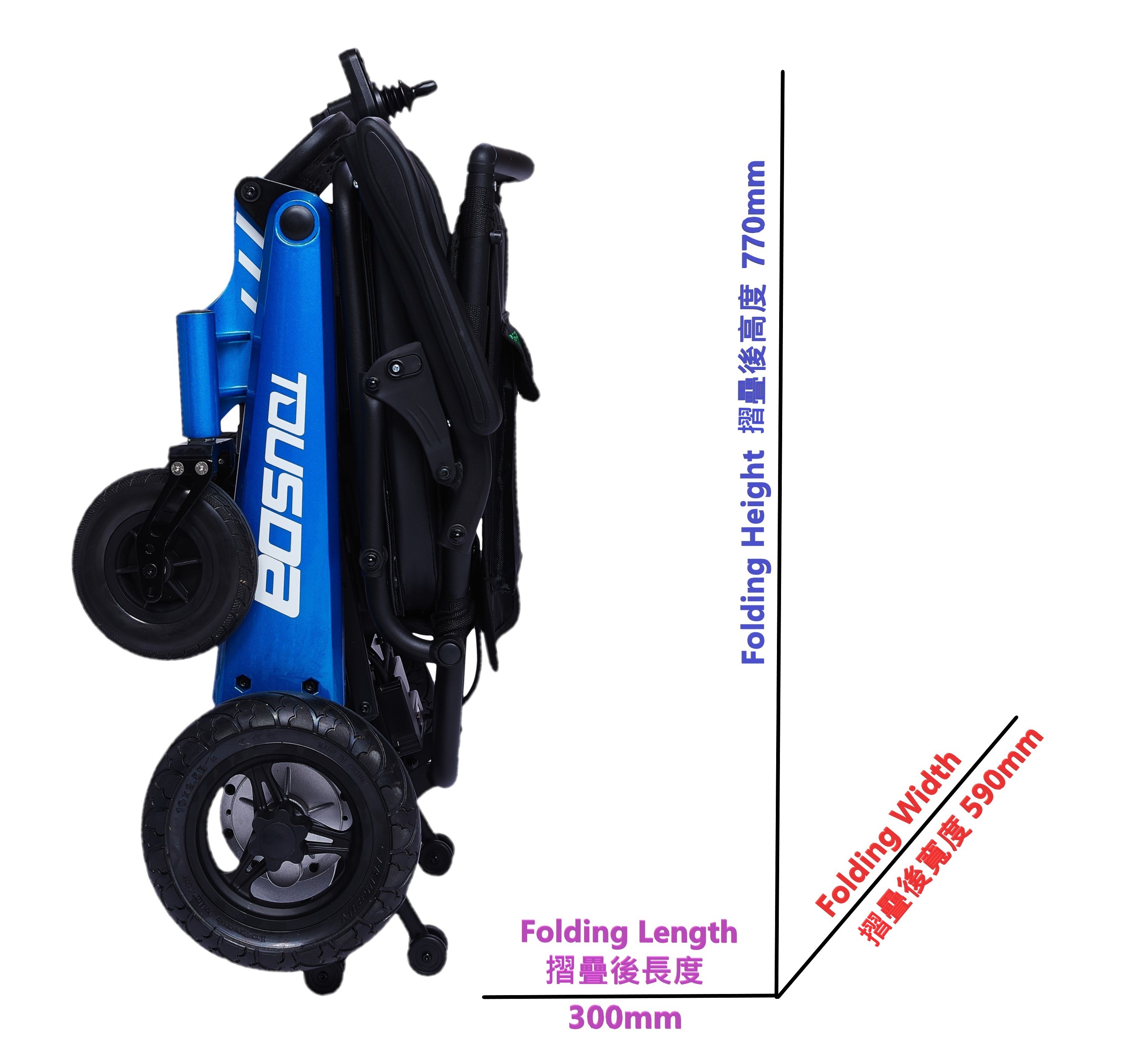 免運費包上門安裝教授使用方法 - 智能廣東話發聲控制器 - 鎂合金電動輪椅 M01D - 升級版 - 藍牙連接搖控- 18AH 鋰電池 - 400W無刷電機 - 電磁鎖車, 上斜落斜放手即停不溜後