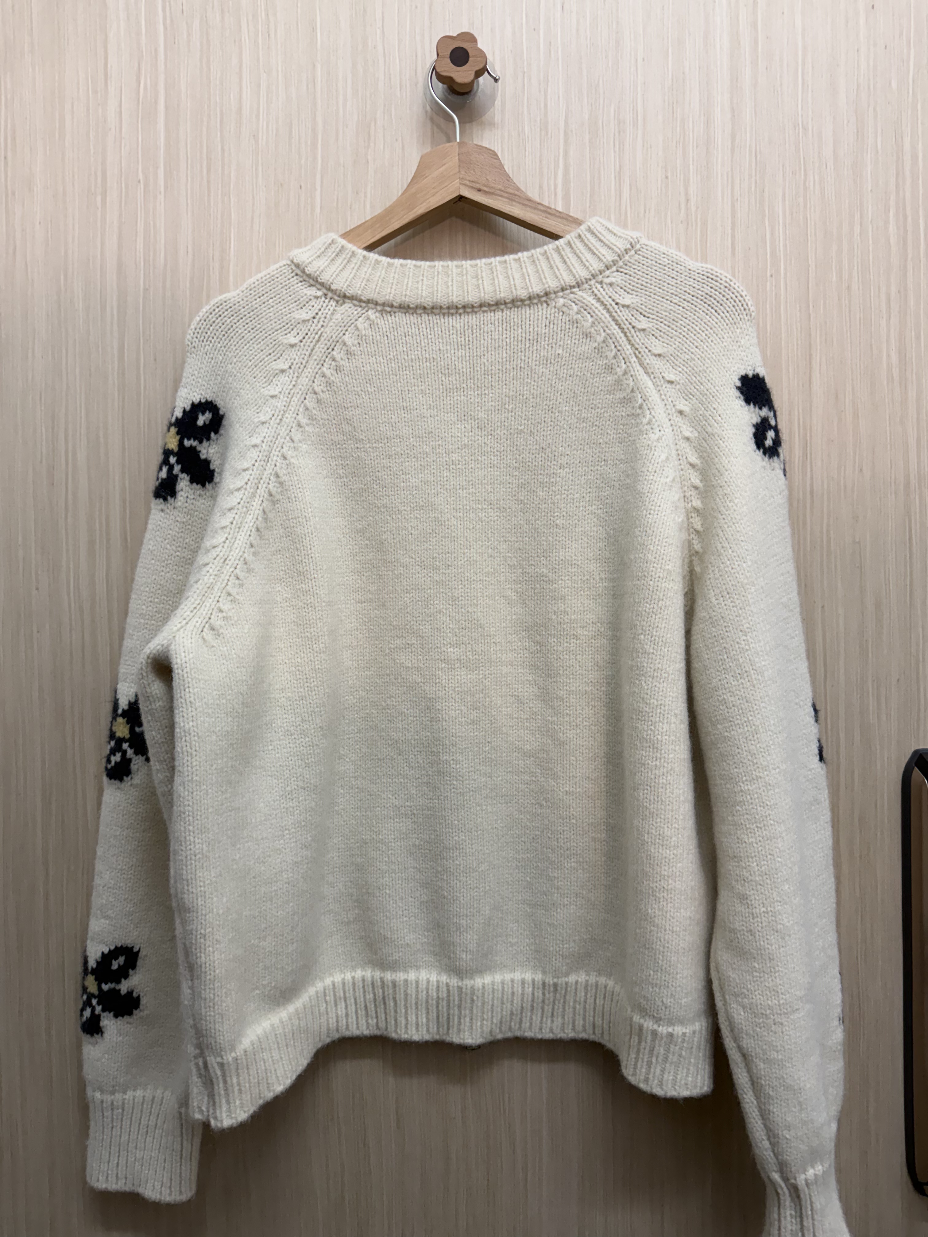 撞色花花雙拉鍊冷外套（杏色）