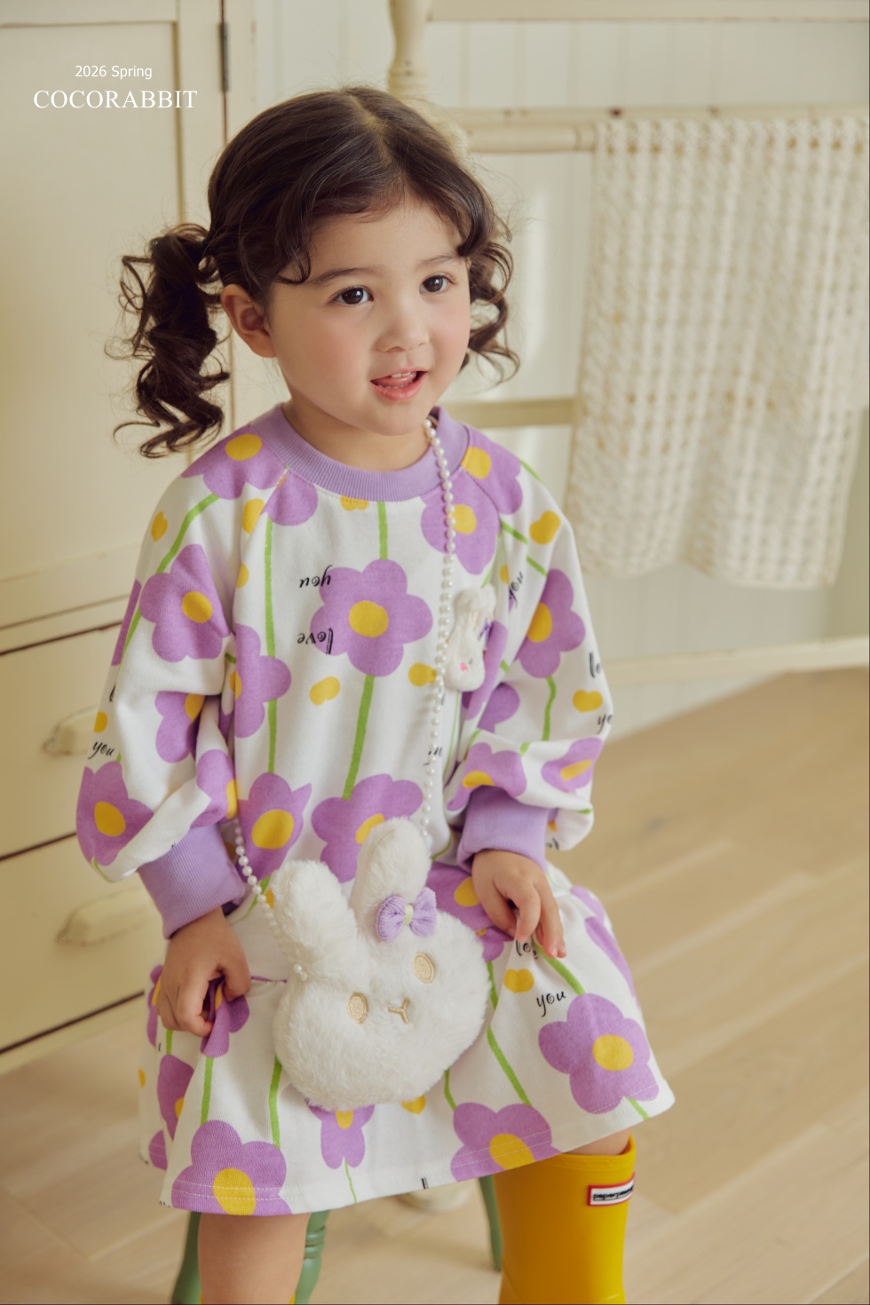 花花兔仔連身裙